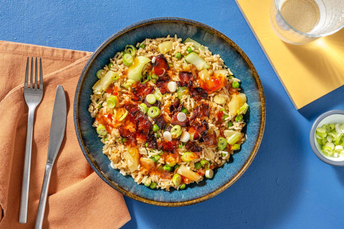 Riz frit au bacon à l’hawaïenne