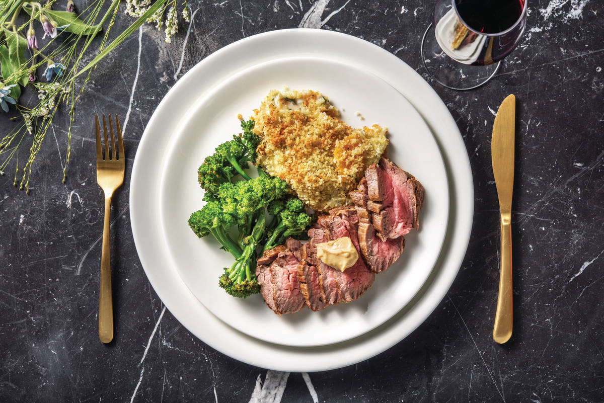 Roast Beef Fillet & Pumpkin-Sage Gratin