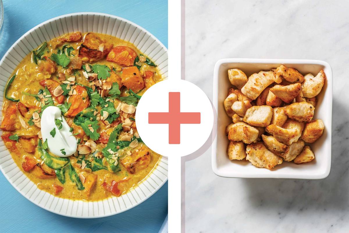 Chicken & Veggie-Loaded Lentil Curry