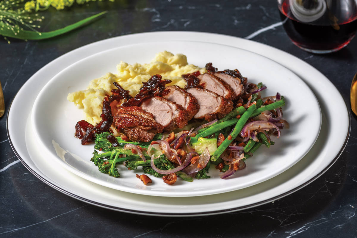 Roast Duck & Chive-Parmesan Mash