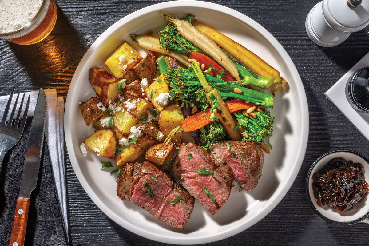 Roast Lamb Rump & Crumbly Cheese Potatoes