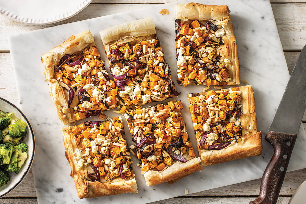 Easy Honey-Roasted Pumpkin, Fetta & Sage Tart