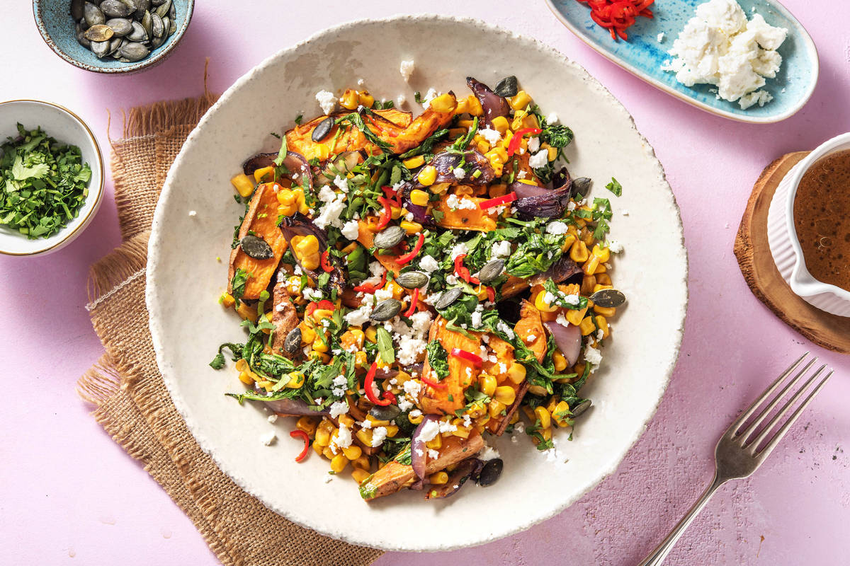 Roasted Sweet Potato & Sweetcorn
