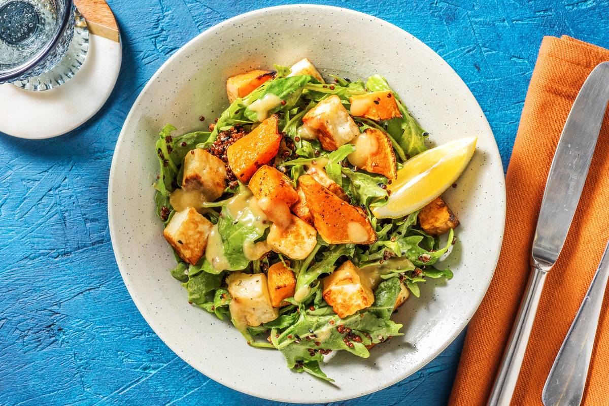 Roasted Butternut, Quinoa and Halloumi Salad
