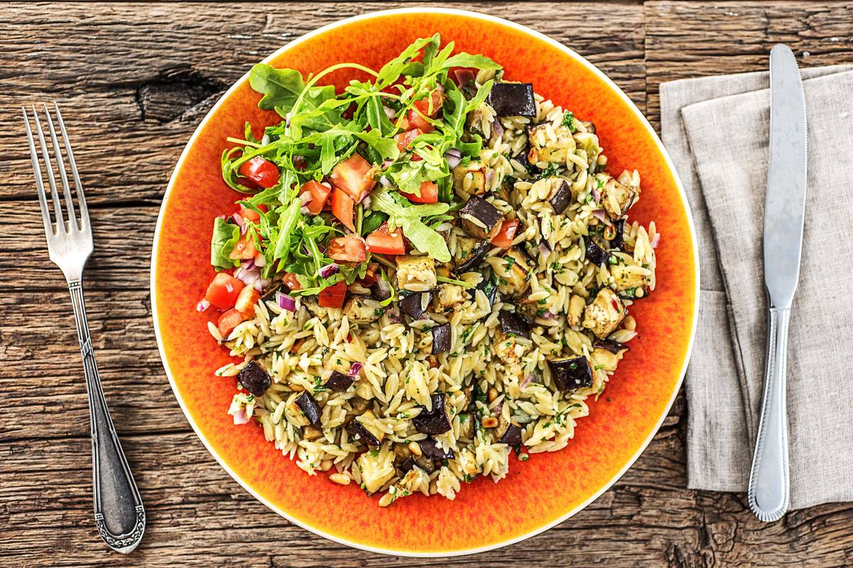 Roasted Eggplant Orzotto
