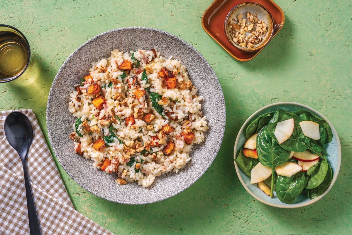 Baked Bacon & Butternut Risotto