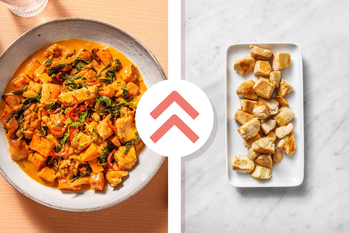Roasted Sweet Potato and Ginger Garlic Chicken Breast Stew