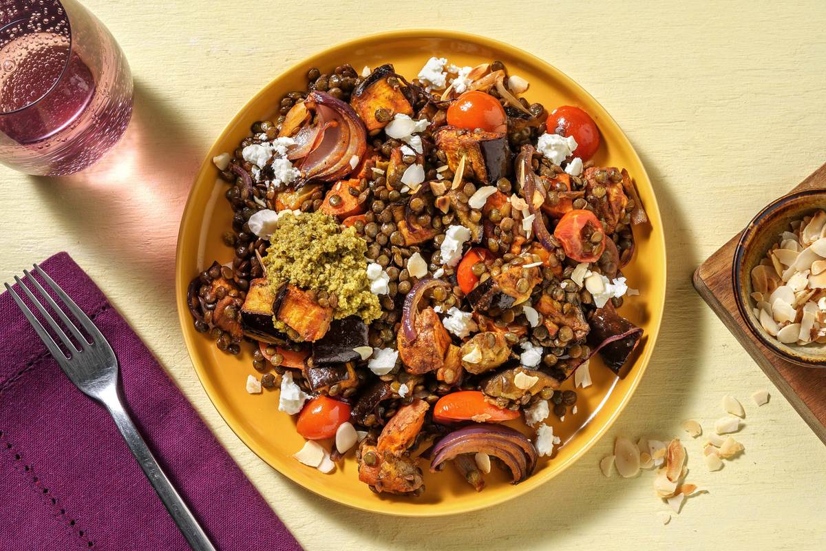 Roasted Veg and Lentil Jumble