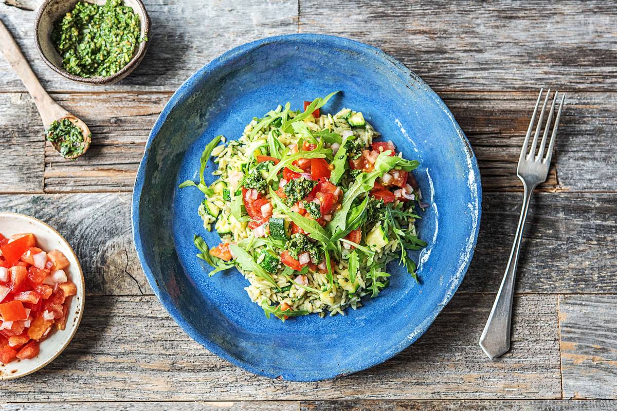 Rocket Pesto Orzo
