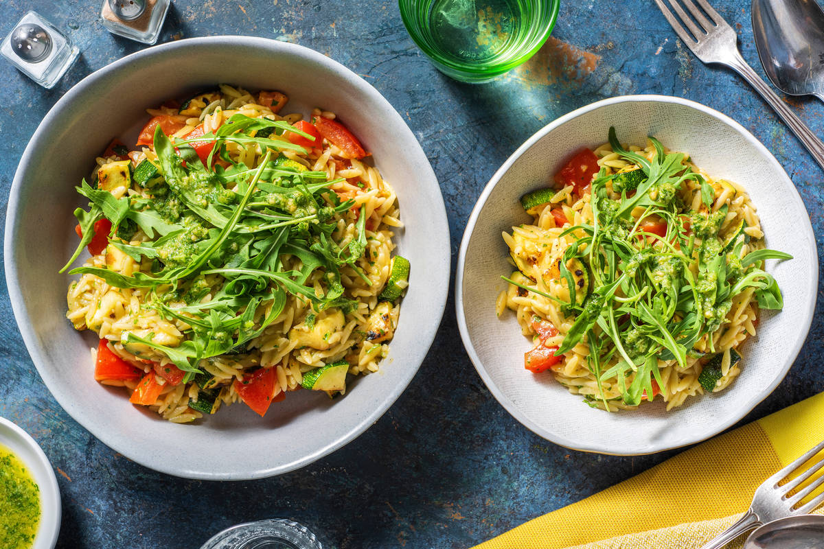 Rocket Pesto Orzotto