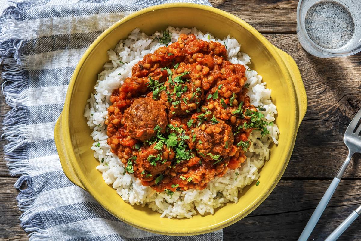Rogan Josh Style Lamb Meatballs