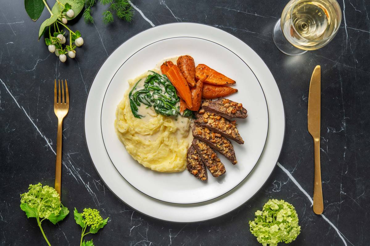 Rosemary & Walnut Crusted Lamb Steak