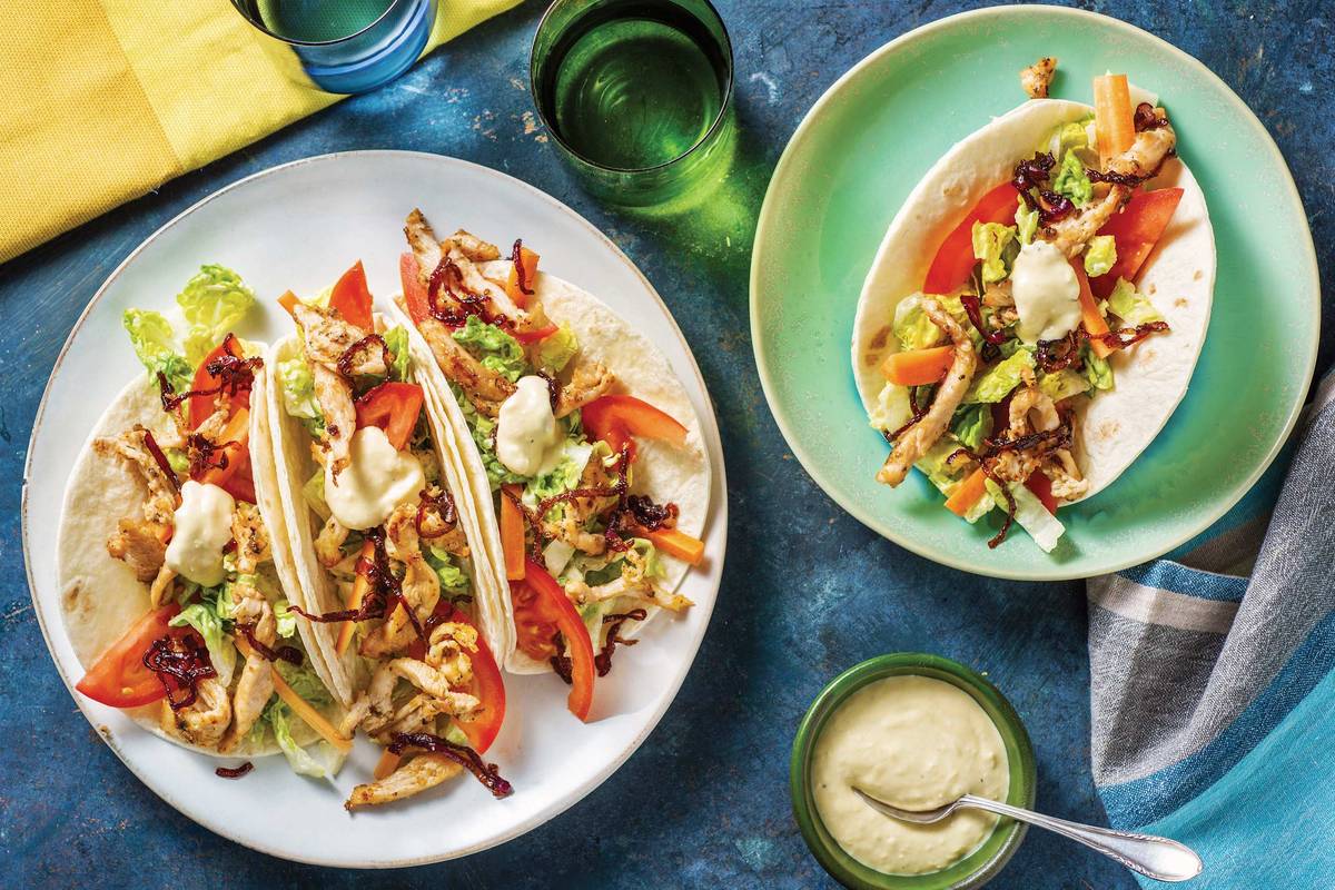 Rustic Italian Chicken Tacos 