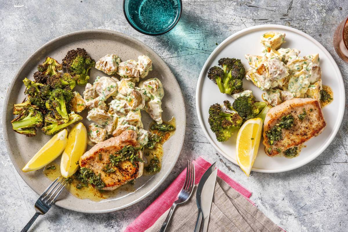 Sage and Browned Butter Pork Chops