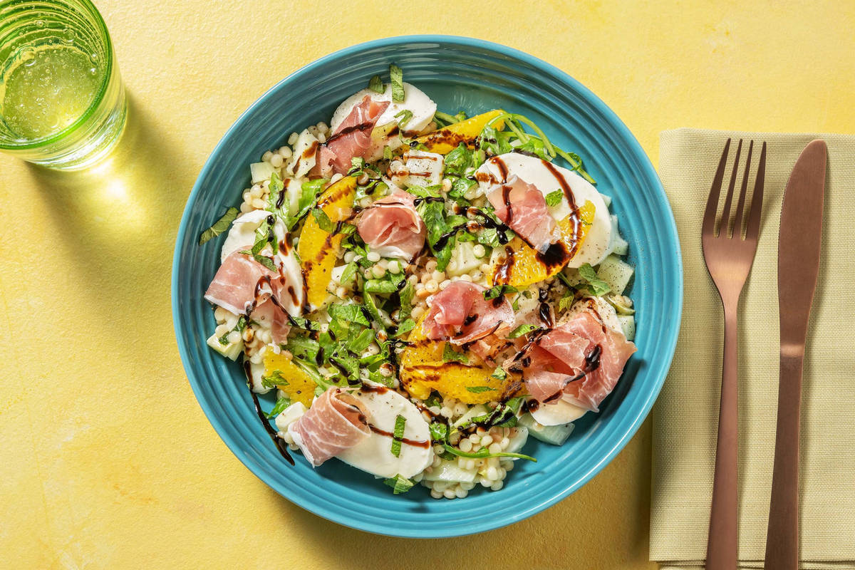 Salade à l'orange et jambon serrano