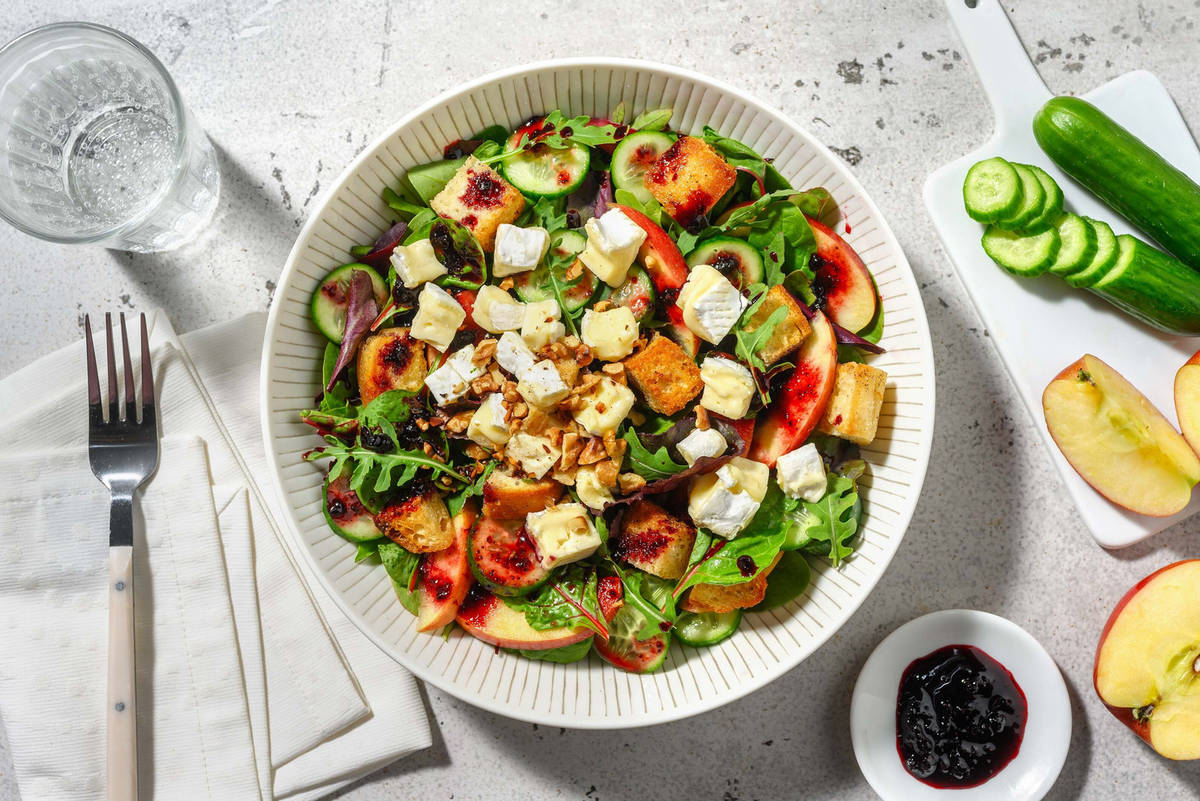 Carb Smart Brie and Apple Salad