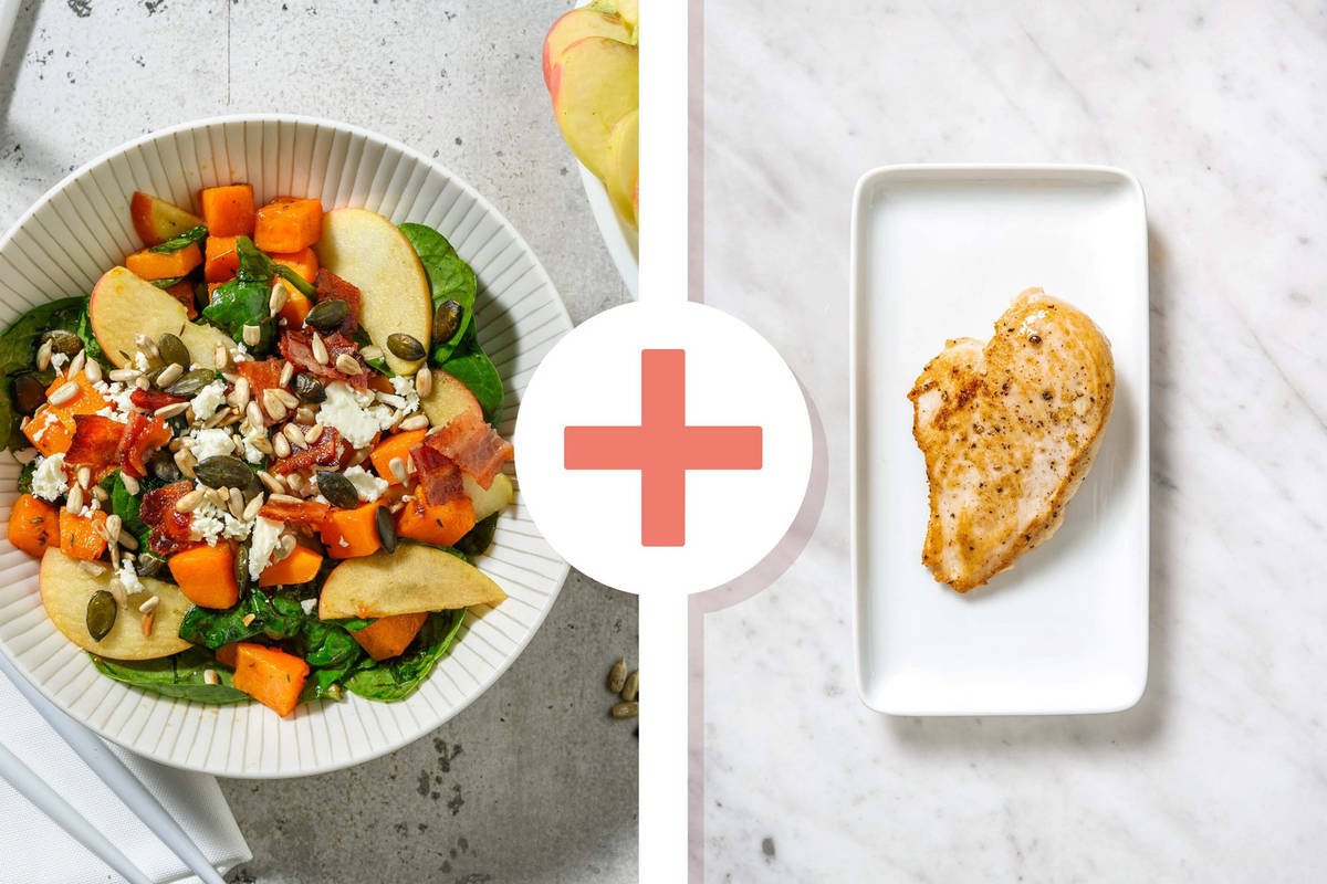 Carb Smart Roasted Butternut Squash Harvest Salad