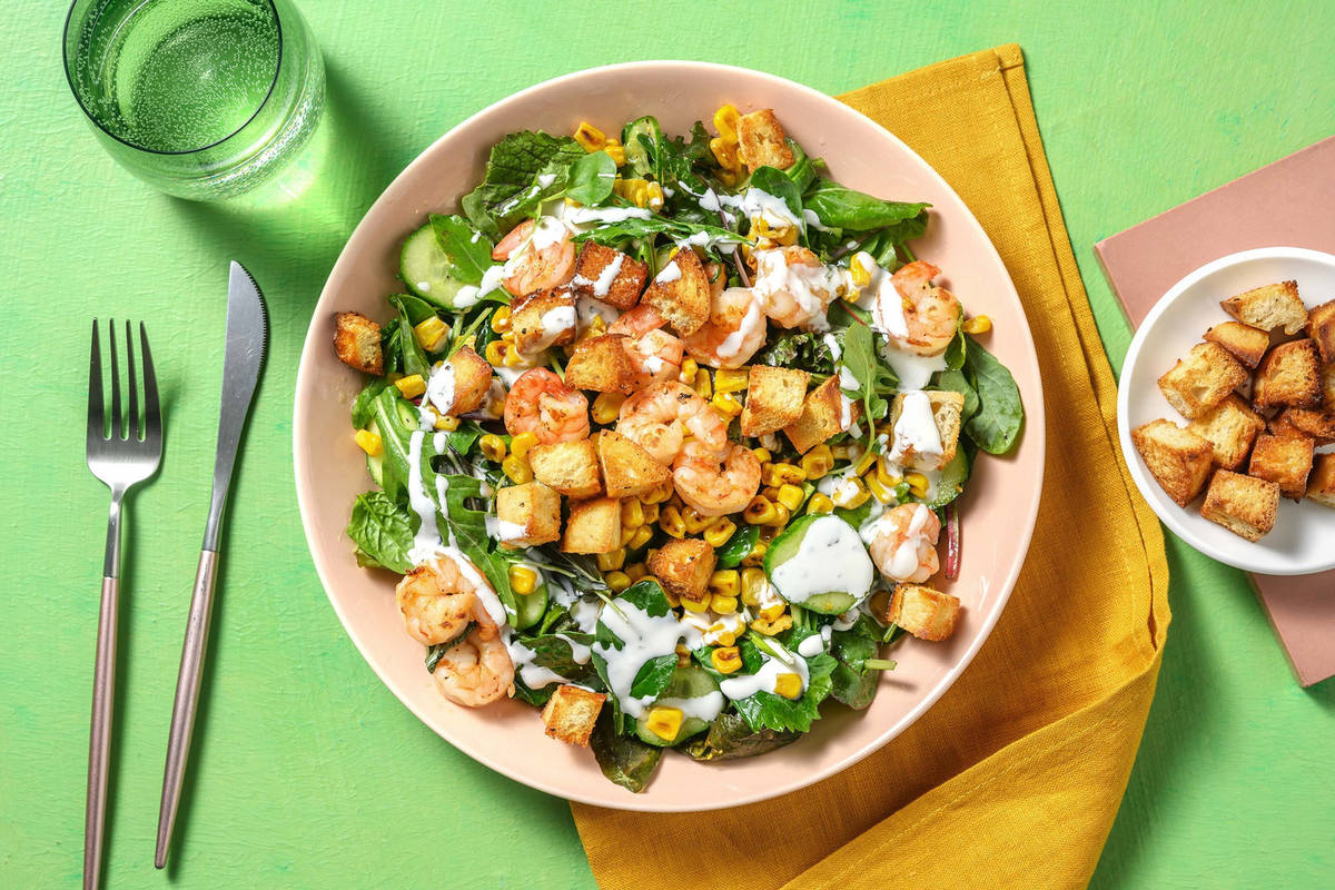 Smart Shrimp and Charred Corn Salad