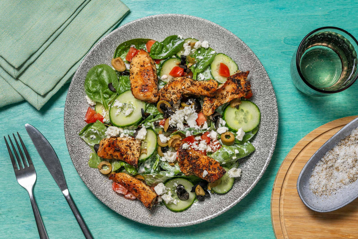 Salade de poulet à la grecque