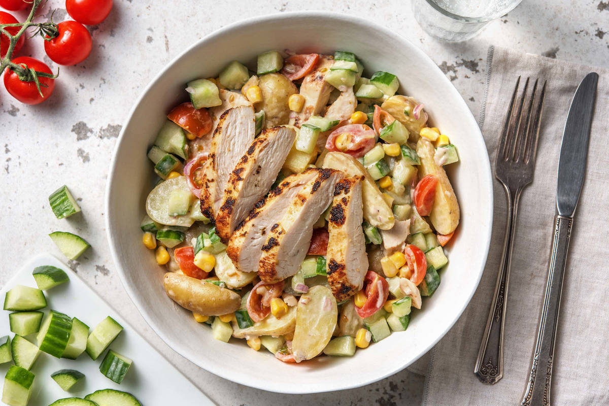 Salade de poulet à la méditerranéenne