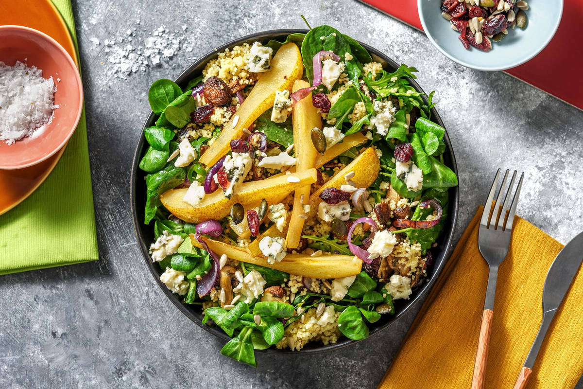 Salade de semoule complète au bleu