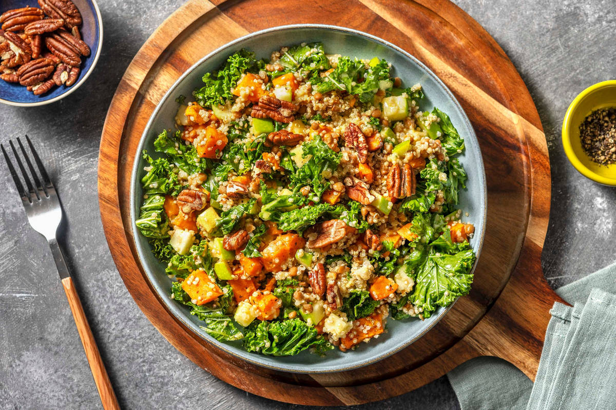 Kale, Lentil and Quinoa Super Salad