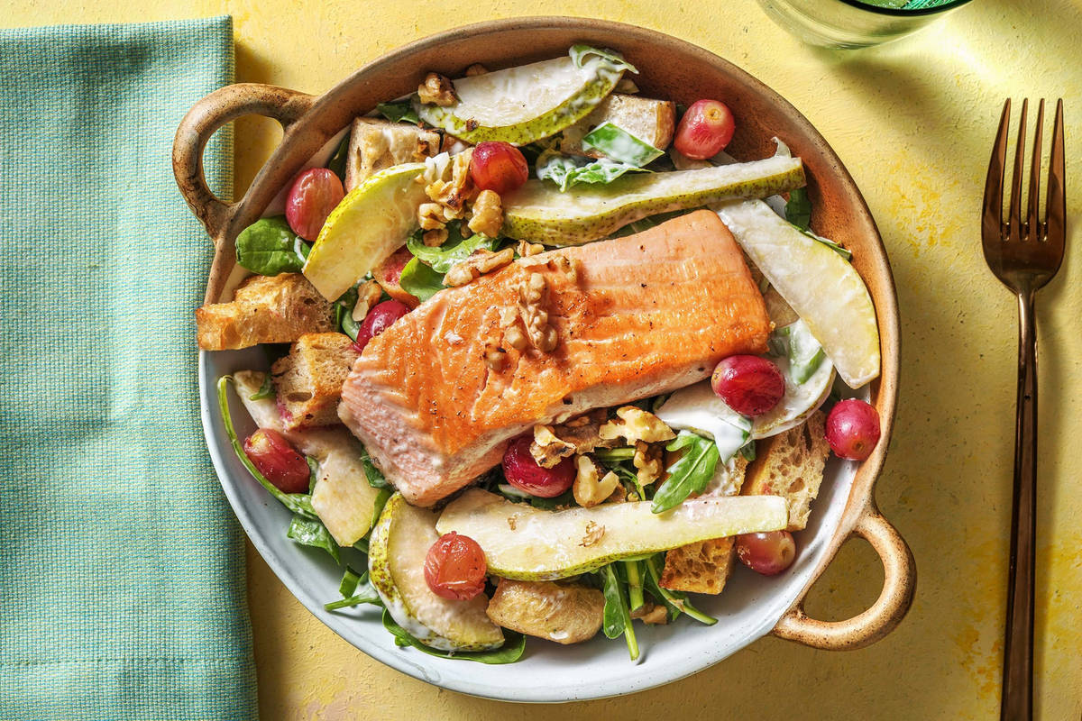 Salmon Waldorf Salad