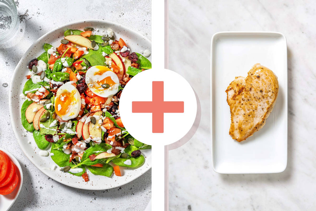 Carb Smart Cobb and Chicken Breasts Salad