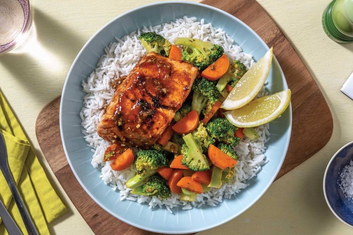 Salmon & Ginger Oyster Sauce