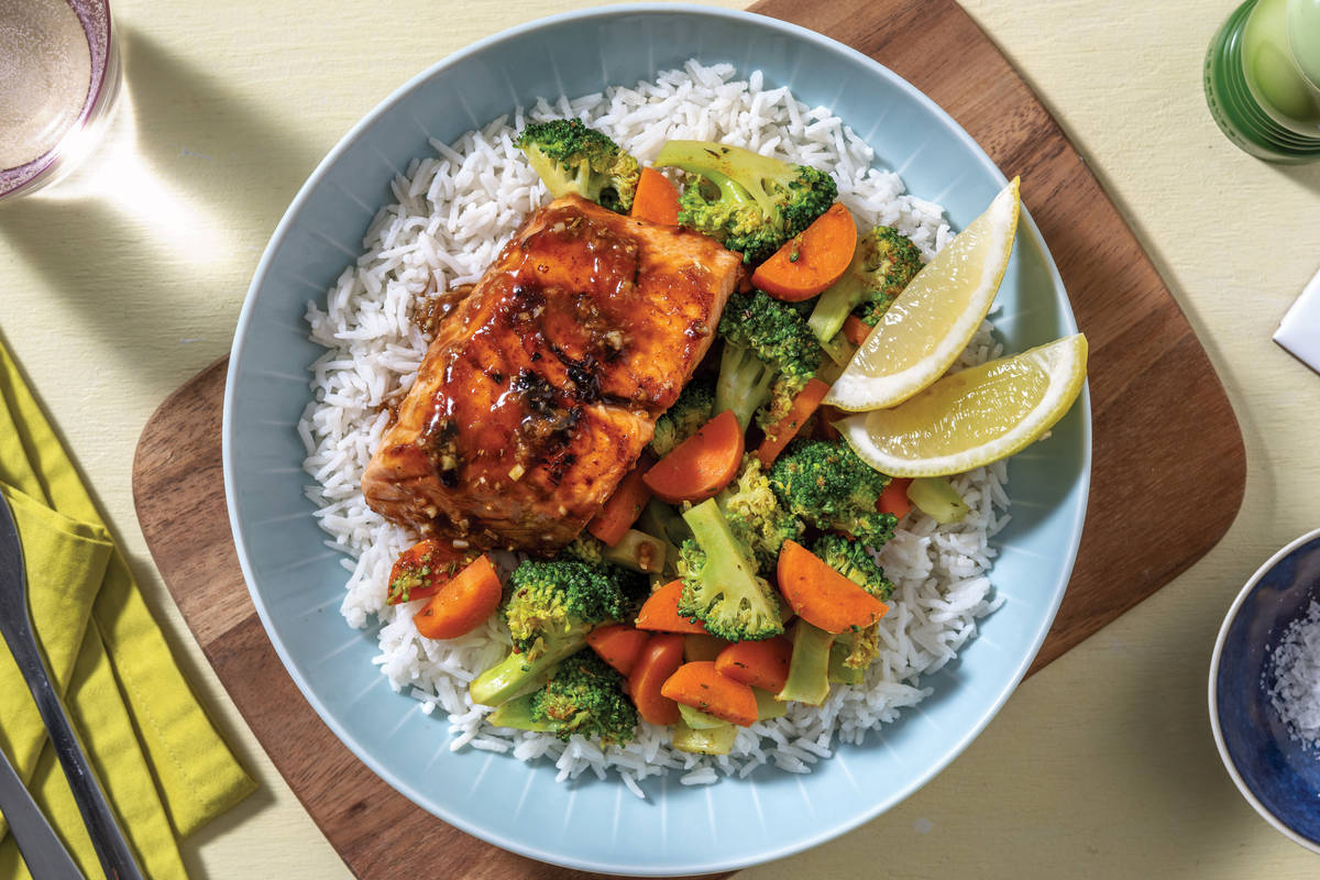 Salmon & Ginger Oyster Sauce