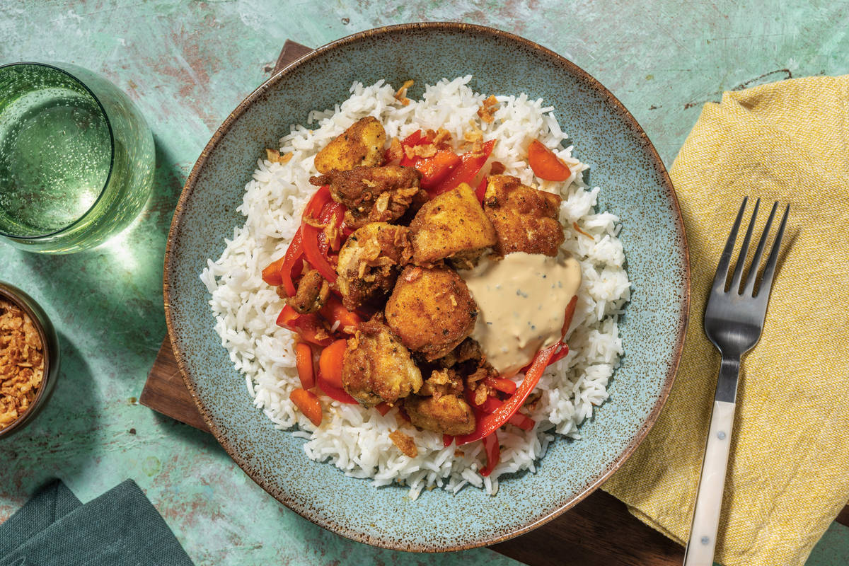 Salt-Pepper Chicken & Garlic Rice