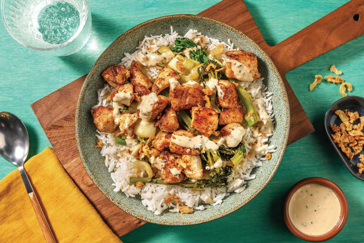 Salt & Pepper Chicken & Garlic Rice