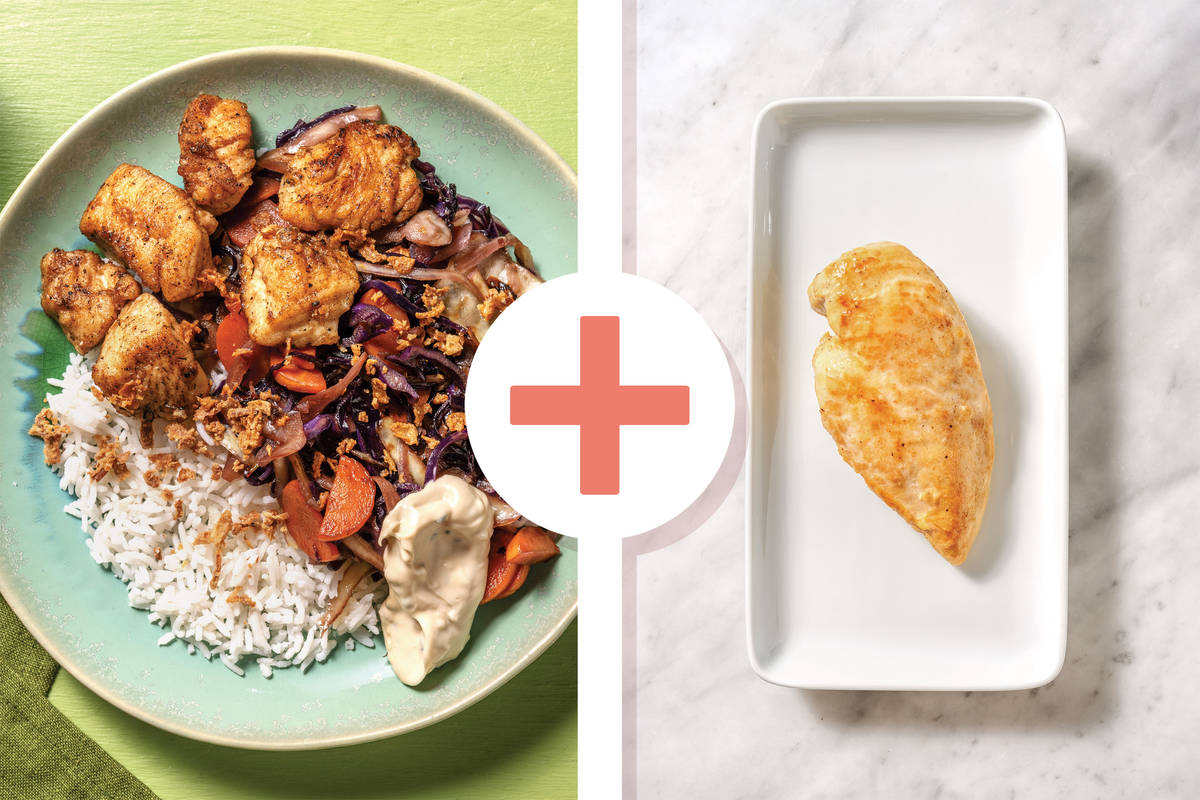 Double Salt-Pepper Chicken & Garlic Rice