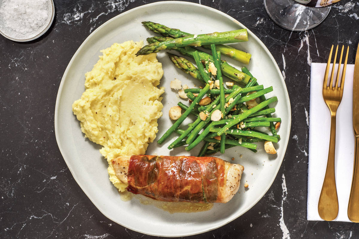 Saltimbocca Chicken & Truffle Parmesan Mash