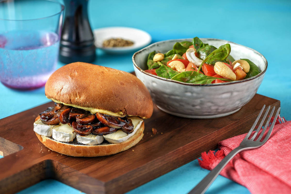 Brie and Mushroom Sandwich