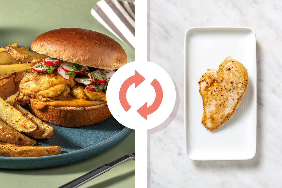 Saucy Tikka-Style Chicken Breasts Sandwiches