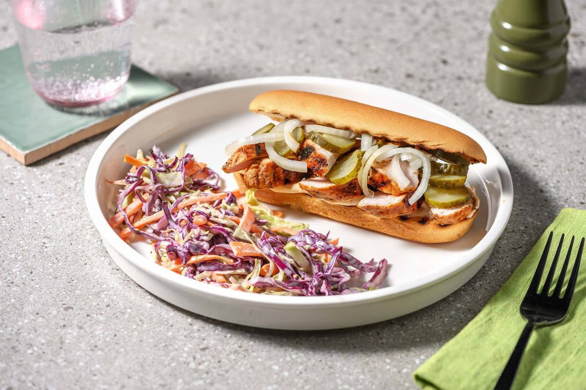 Sandwichs de porc grillé BBQ