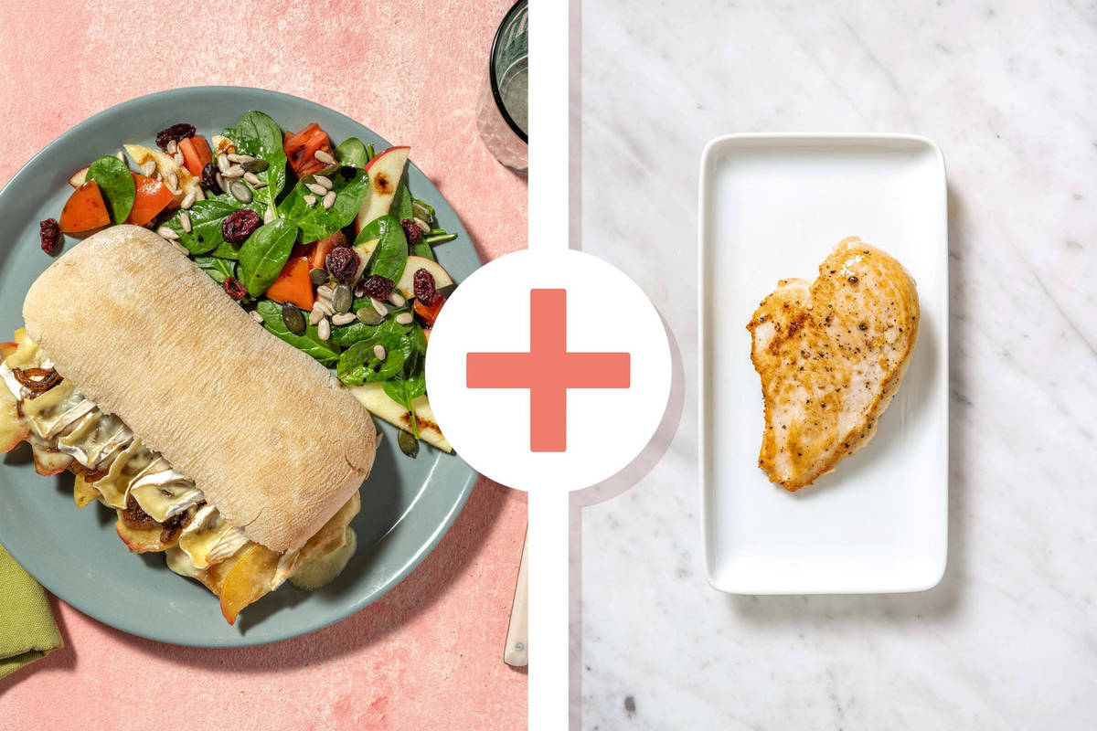 Buttery Chicken, Apple and Brie Melts