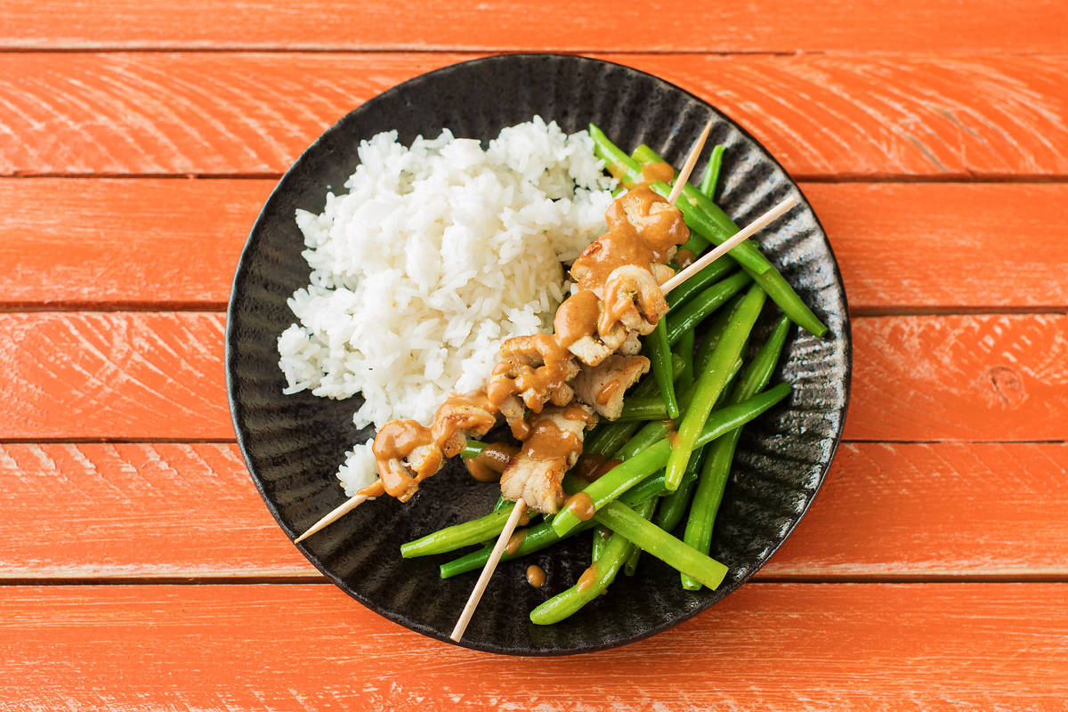 Satay-Schweine-Spieße