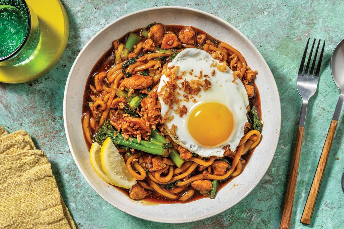 Saucy Teriyaki Chicken & Udon Noodles