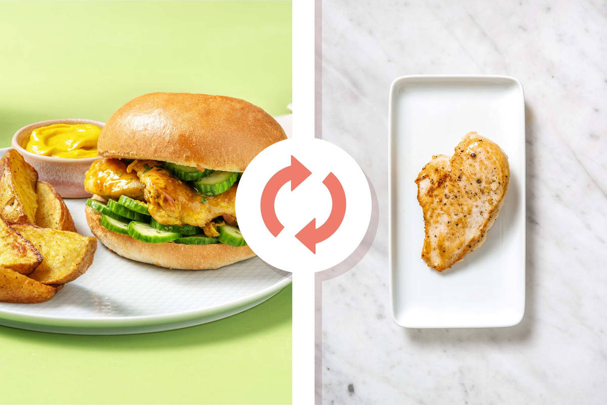 Saucy Tikka-Style Chicken Breast Sandwiches