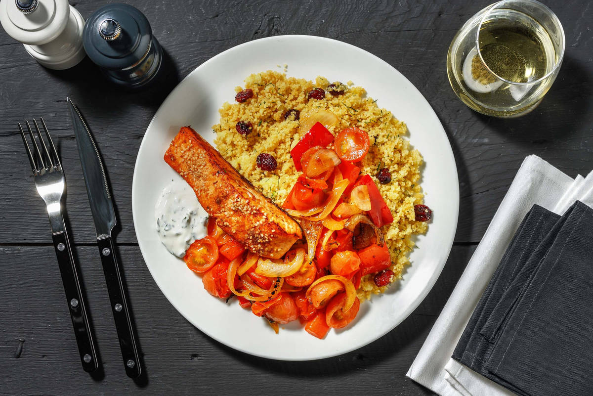 Saumon en croûte de dukka