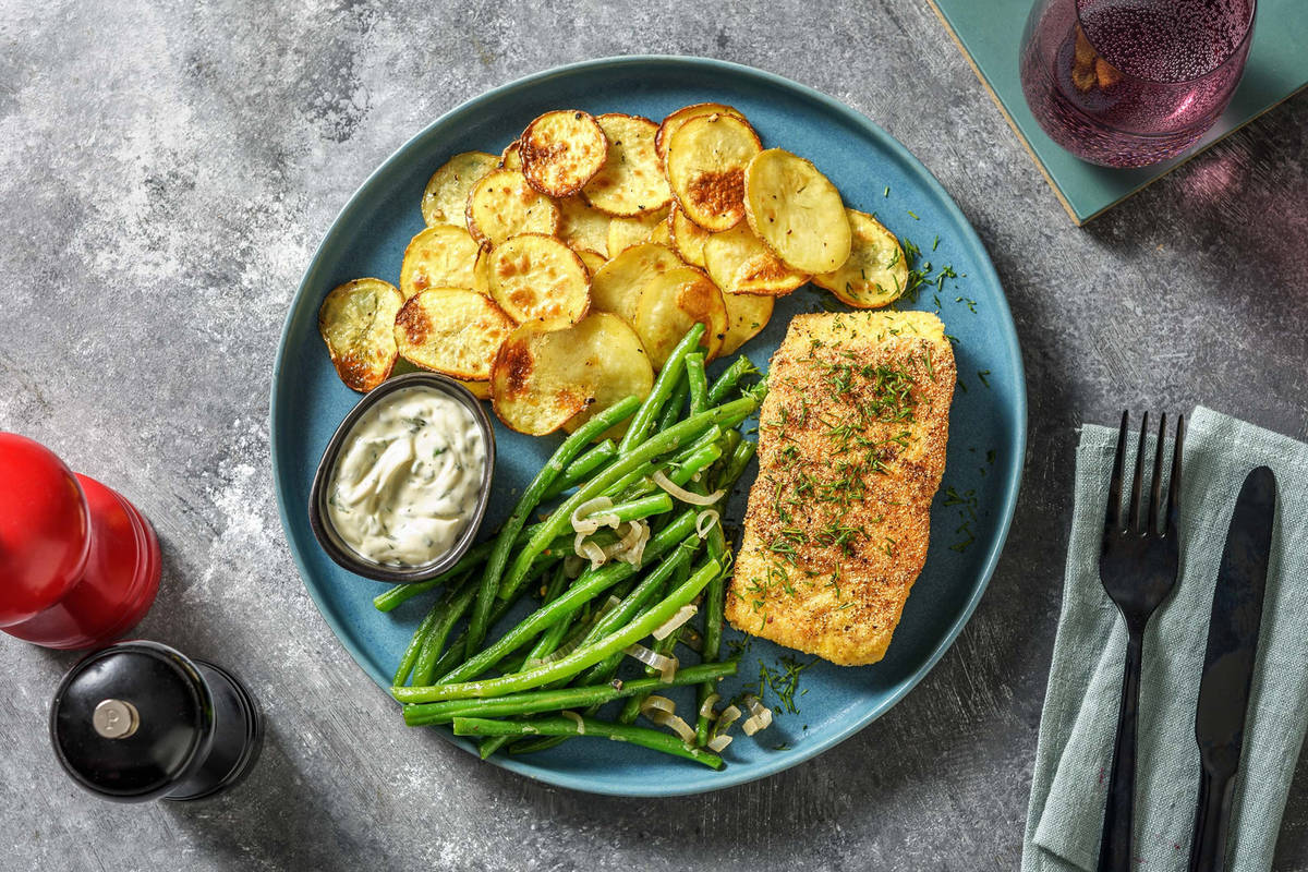 Cornmeal Crusted Salmon