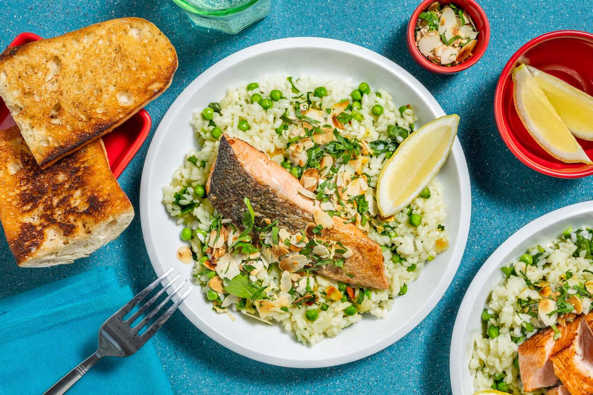 Salmon & Creamy Risotto