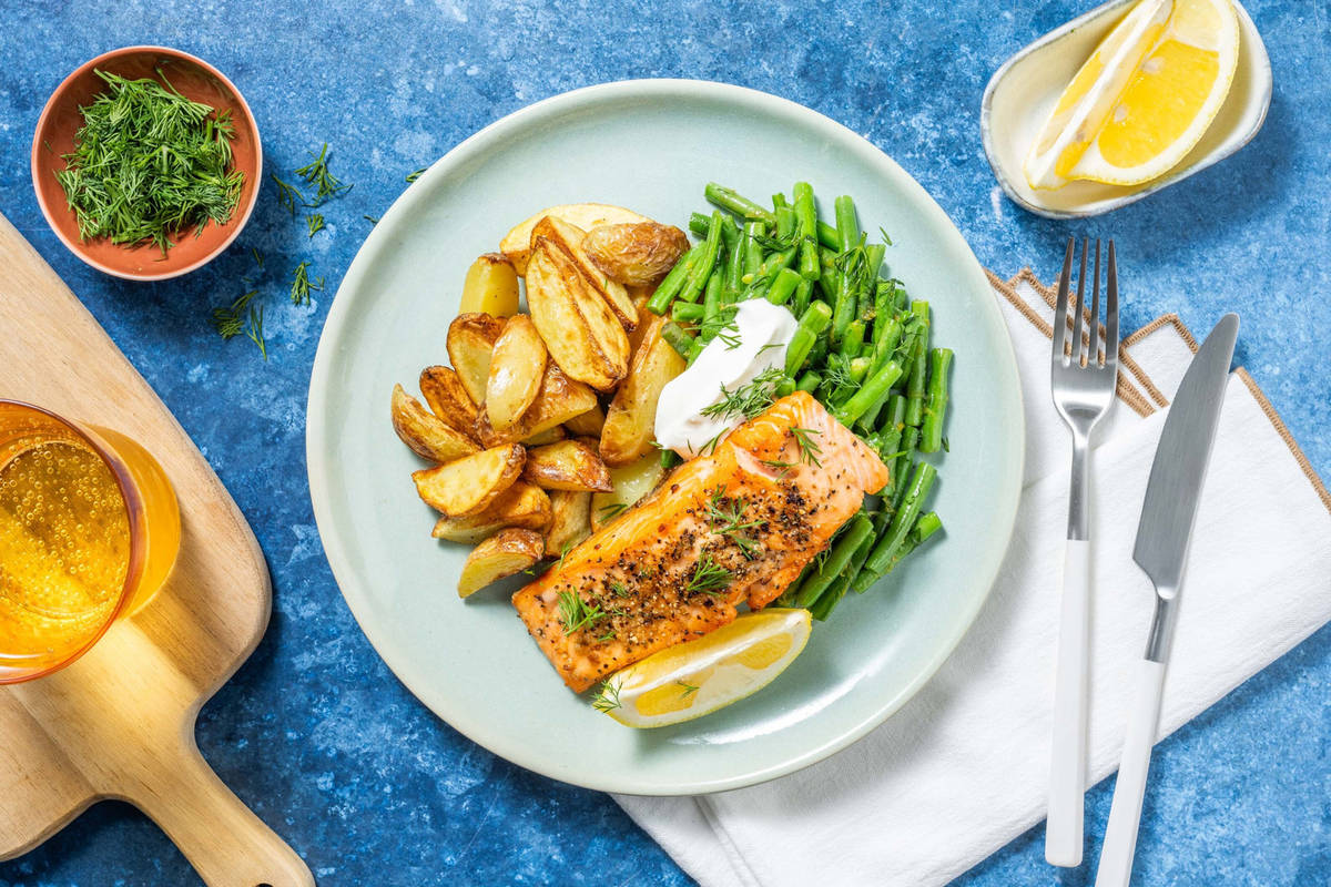 Pan-Seared Greek-Style Salmon