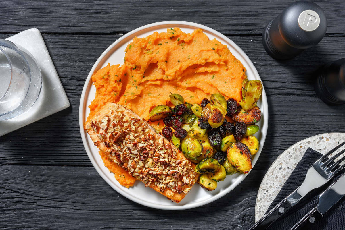 Pecan-Crusted Roasted Salmon