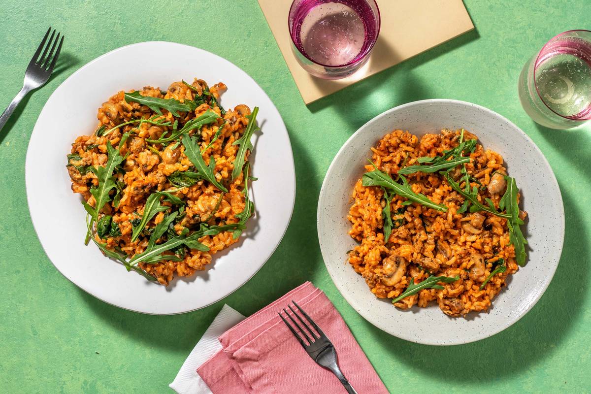 Sausage and Tomato Risotto