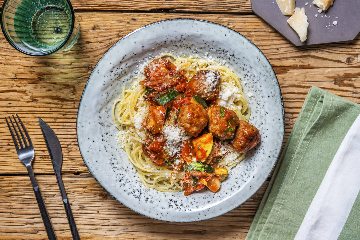 Sausage Meatball Spag