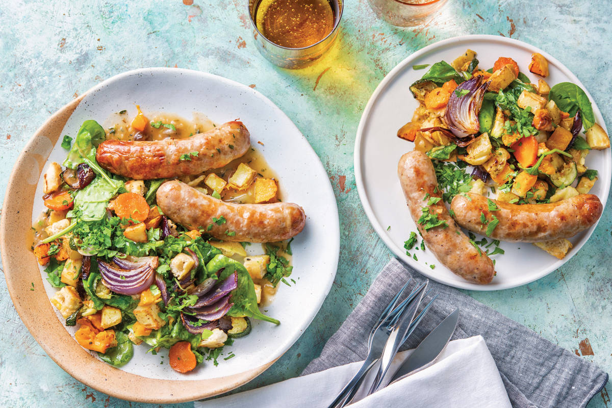Sausage & Veggie Tray Bake