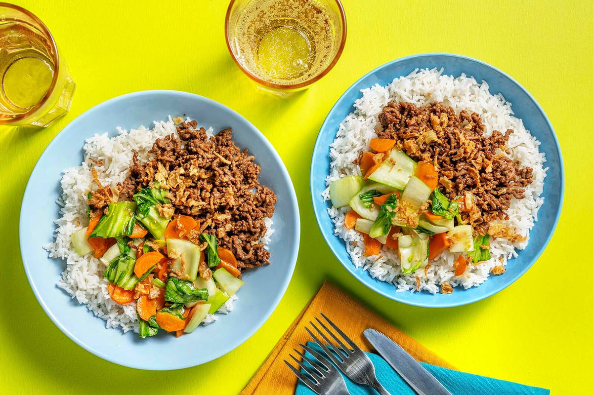 Caramelized Beef & Pork Stir-Fry